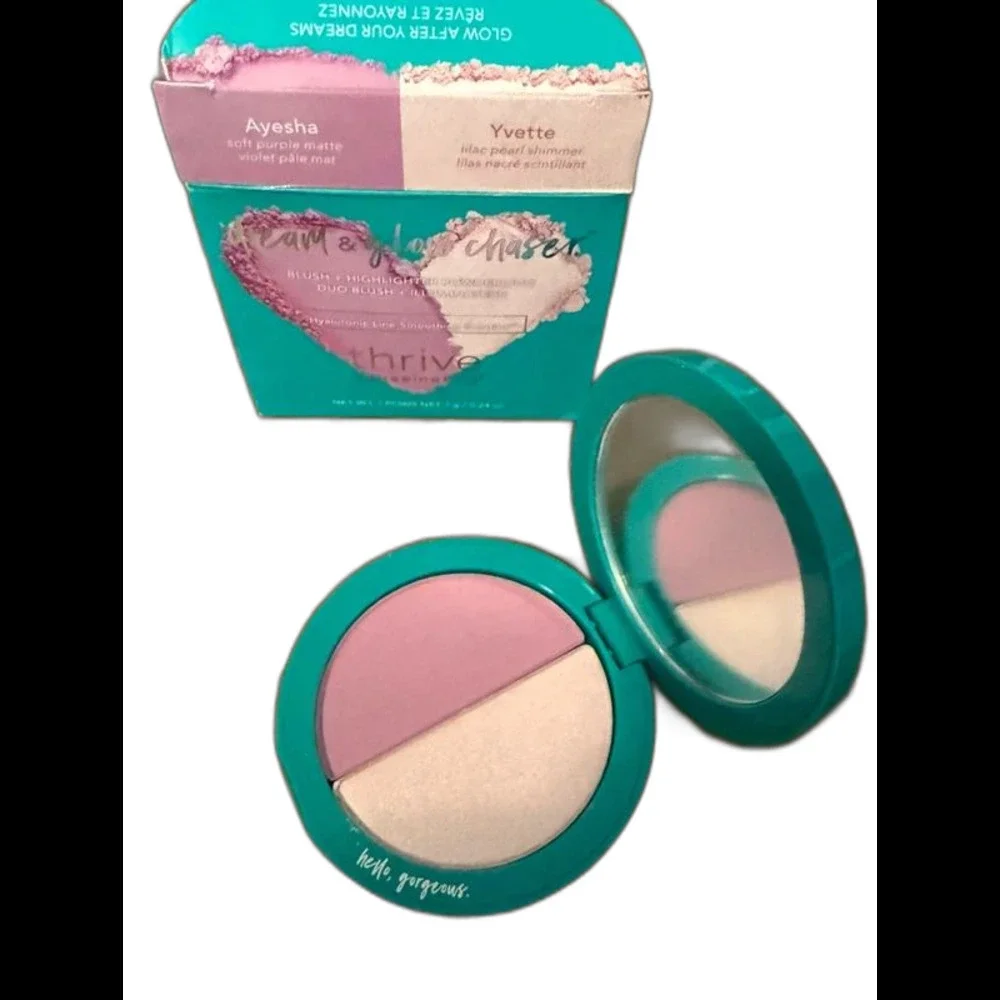 Thrive Dream Chase blush highlighter Ayesha Evette palette